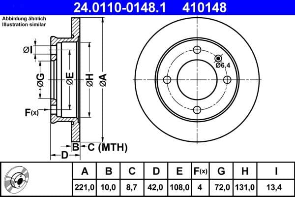 Brake Disc 24.0110-0148.1