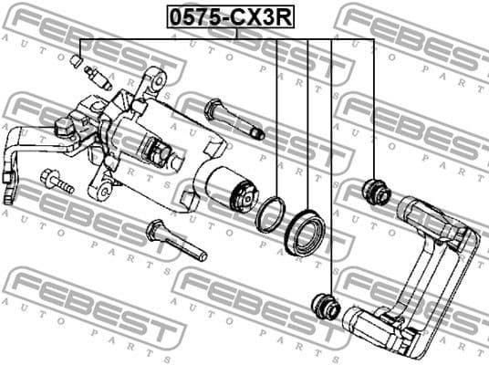 Repair Kit, brake caliper 0575-CX3R - image 2