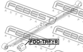 Leaf Spring Stop, auxiliary spring FDD-TRFYR - image 2