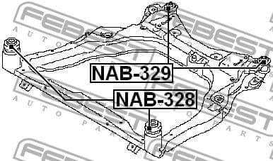 Bushing, axle beam NAB-329 - image 2