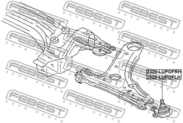 Ball Joint 2320-LUPOFRH - image 2