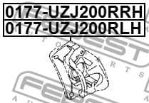 Brake Caliper 0177-UZJ200RRH - image 2
