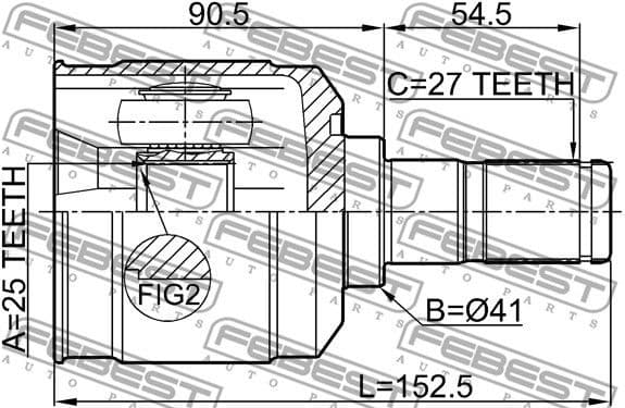 Joint Kit, drive shaft 1211-SANFE24 - image 2