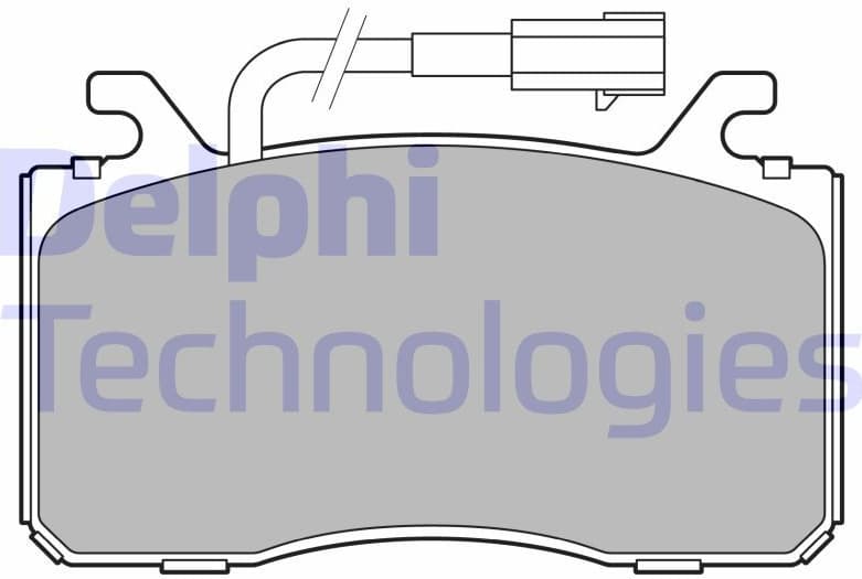 Brake Pad Set, disc brake LP3435