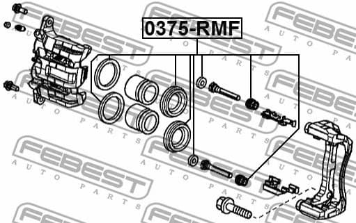Repair Kit, brake caliper 0375-RMF - image 2