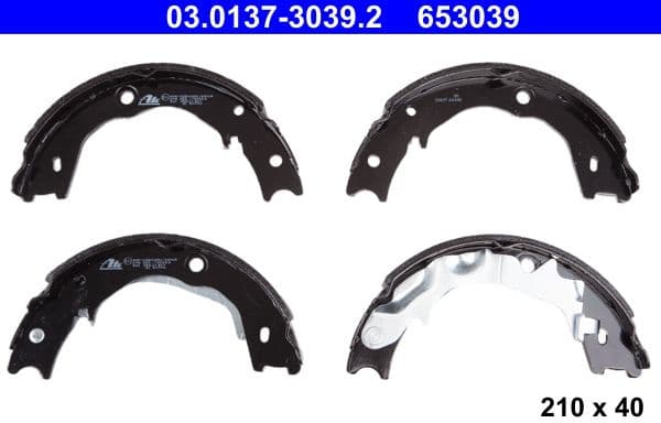 Brake Shoe Set, parking brake 03.0137-3039.2 - image 2