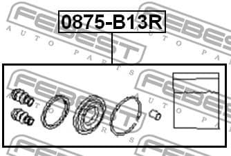 Repair Kit, brake caliper 0875-B13R - image 2