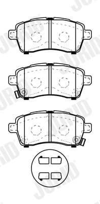 Brake Pad Set, disc brake 574037J - image 2