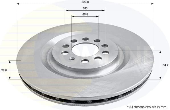 Brake Disc COATED ADC2602V - image 2