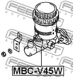 Brake Master Cylinder MBC-V45W - image 2