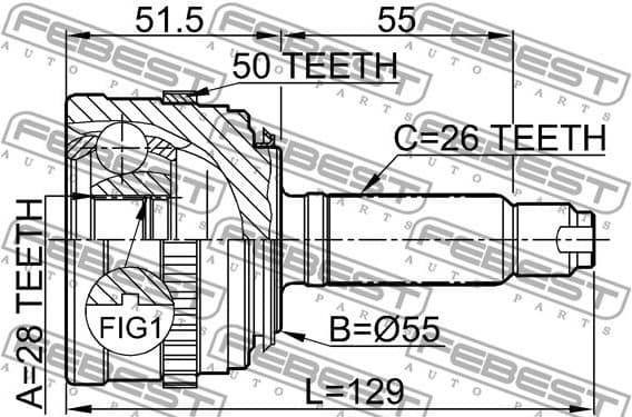 Joint Kit, drive shaft 0310-035A50 - image 2