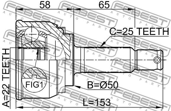Joint Kit, drive shaft 0410-001 - image 2