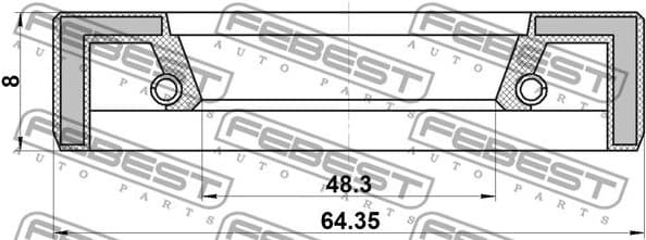 Shaft Seal, drive shaft 95FAY-50640808X - image 2