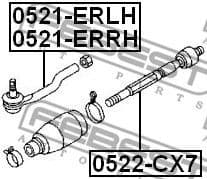 Inner Tie Rod 0522-CX7 - image 2