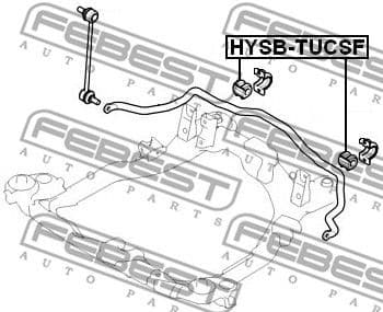 Mounting, stabiliser bar HYSB-TUCF248 - image 2