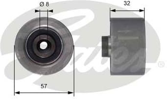 Deflection Pulley/Guide Pulley, timing belt PowerGrip™ T42066
