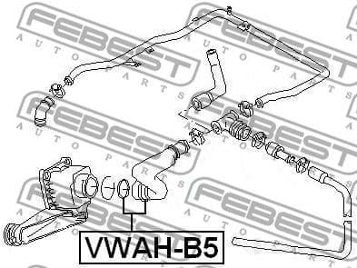 Hose, crankcase ventilation VWAH-B5 - image 2