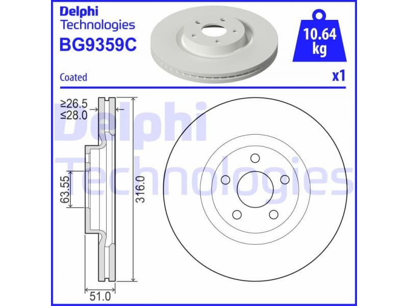 Brake Disc BG9359C