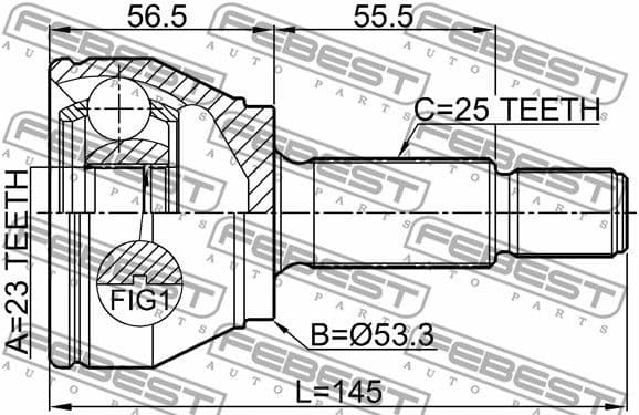 Joint Kit, drive shaft 2110-FIEAT - image 2