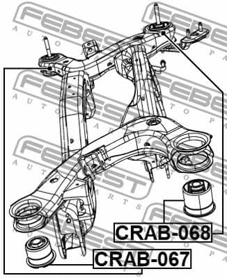 Bushing, axle beam CRAB-067 - image 2