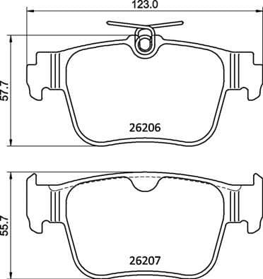 Brake Pad Set, disc brake PRIME LINE P85184