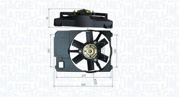 Fan, engine cooling 069422800010