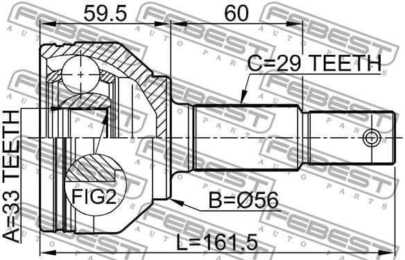 Joint Kit, drive shaft 0210-J1016 - image 2