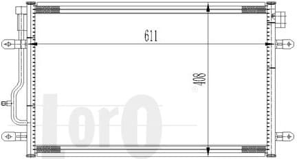 Condenser, air conditioning LORO 003-016-0012