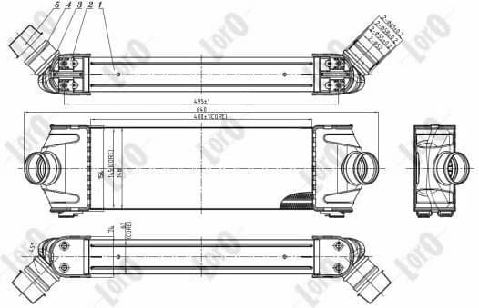 Charge Air Cooler LORO 017-018-0013 - image 2