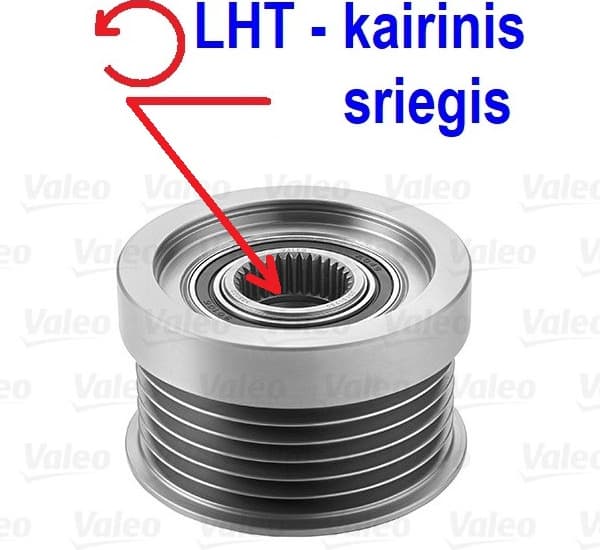 Freewheel clutch alternator 588022