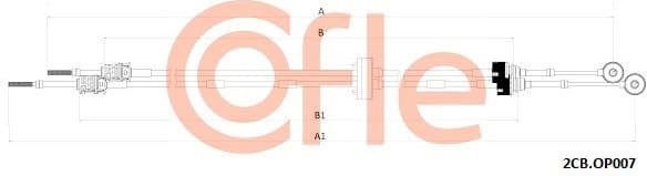Cable Pull, manual transmission 2CB.OP007