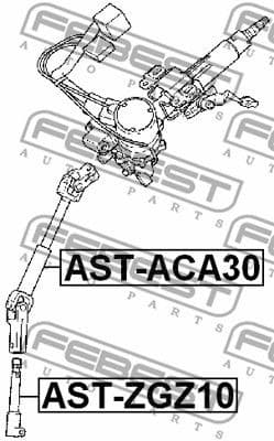 Steering Shaft AST-ZGZ10 - image 2