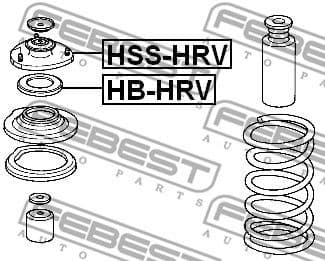 Suspension Strut Support Mount HSS-HRV - image 2