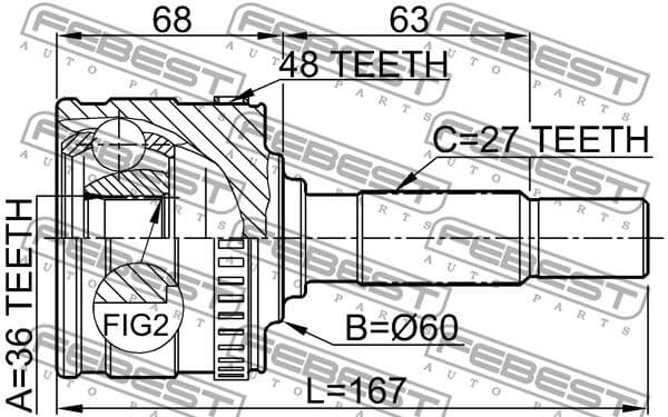 Joint Kit, drive shaft 1610-802A48