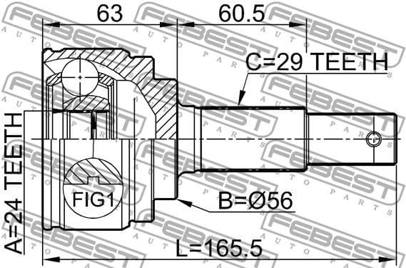 Joint Kit, drive shaft 0210-B30 - image 2