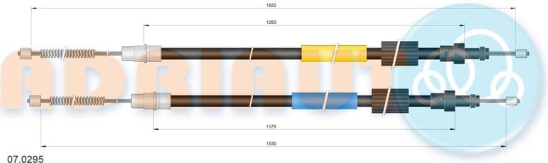 Cable Pull, parking brake 07.0295