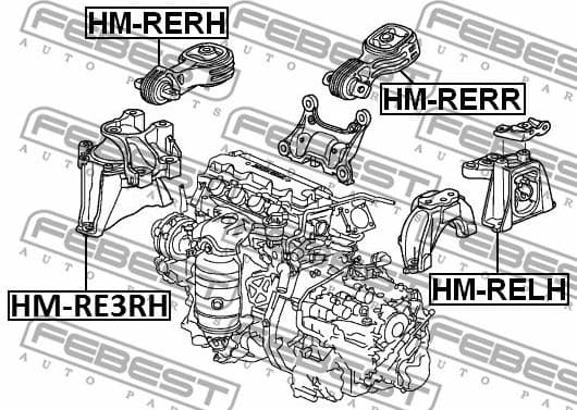 Mounting, engine HM-RE3RH - image 2