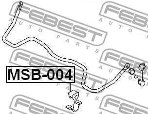 Mounting, stabiliser bar MSB-004 - image 2