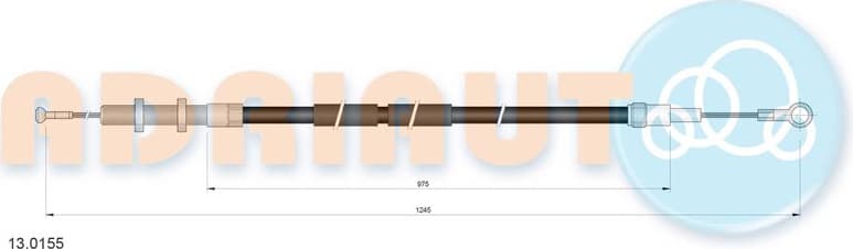 Cable Pull, clutch control 13.0155