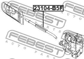Cable Pull, door release 23104-B5F - image 2