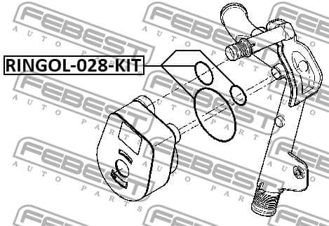 Gasket Set, oil cooler RINGOL-028-KIT - image 2