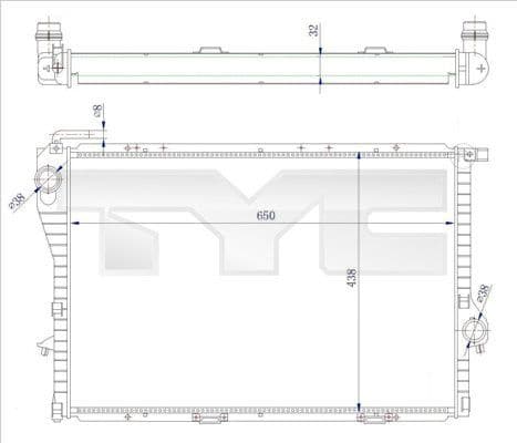 Radiator, engine cooling 703-0005-R