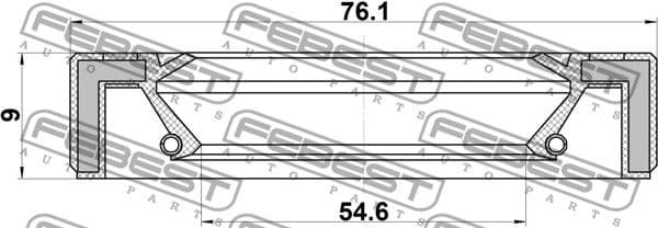Shaft Seal, drive shaft 95GAY-56760909C - image 2