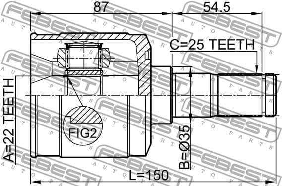 Joint Kit, drive shaft 1211-ACCAT - image 2