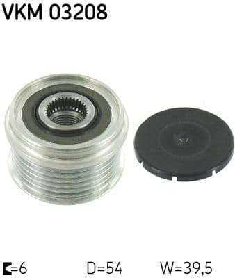 Alternator Freewheel Clutch VKM 03208 - image 2