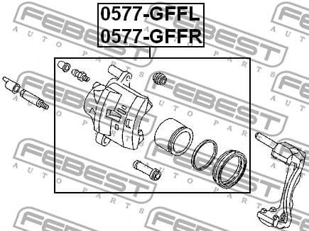 Brake Caliper 0577-GFFR - image 2