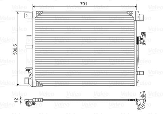 Condenser, air conditioning 822605