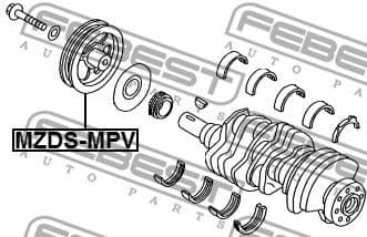 Belt Pulley, crankshaft MZDS-MPV - image 2