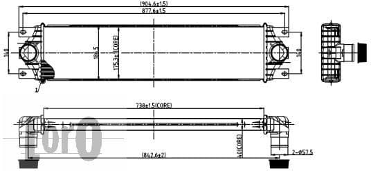 Charge Air Cooler LORO 037-018-0001 - image 3