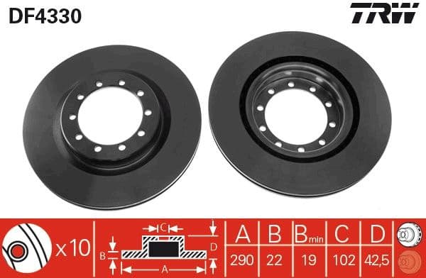 Brake Disc DF4330 - image 3